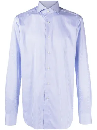 Xacus Camicia gessata - Blu