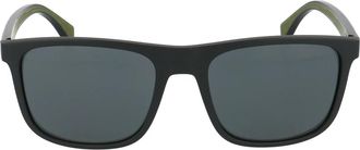 Emporio Armani Ea 4129 Zonnebril - Heren - Zonnebrillen - Zwart - 56 MM - Accessoires
