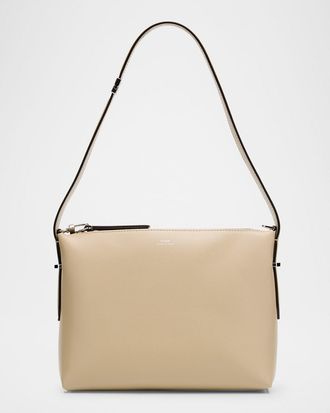 Toteme Bevel Leather Wristlet Bag