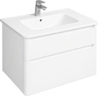 Vitra Mueble Lavabo Suspendido Vitra Sento Round De 100 Cm En Blanco De Alto Brillo