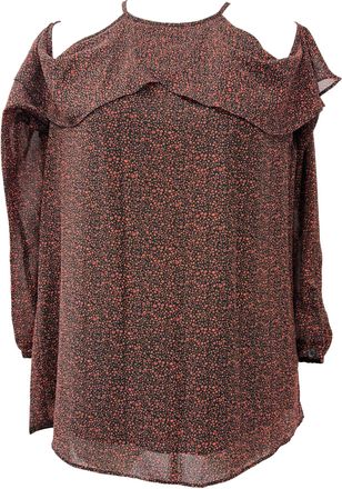Michael Kors Michael Michael Kors off-shoulder top met ruches en paisleyprint in veelkleurig polyester