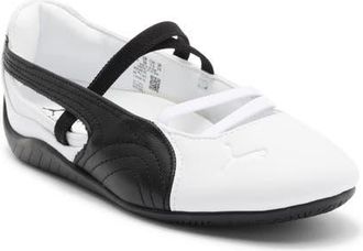 Puma Speedcat Ballet Sneaker in Puma White/Puma Black at Nordstrom, Size 9.5