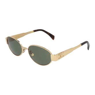Celine Sunglasses, female, Yellow, Size: 54 MM Triomphe 01 Sunglasses