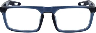 Nike NI-1063757 Stainless Steel Rectangle Eyeglasses - Blue