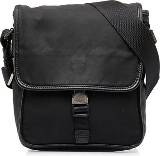 Prada Pre-owned Womens Crossbody Bag Nylon - Black Textile - One Size