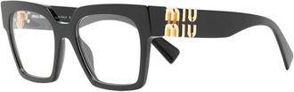 Miu Miu MU 04Uv 1Ab 1O1 Optical Frame - Dames - Brillen - Zwart - 52 MM - Accessoires