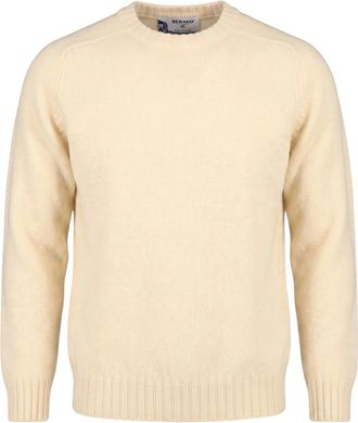 Sebago Gilead Jumper - Heren - Ronde hals truien - Beige - L - Wol - Truien & Vesten