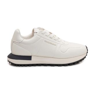 Emporio Armani Sneaker - Heren - Sneakers - Wit - 40 EU - Leer - Schoenen