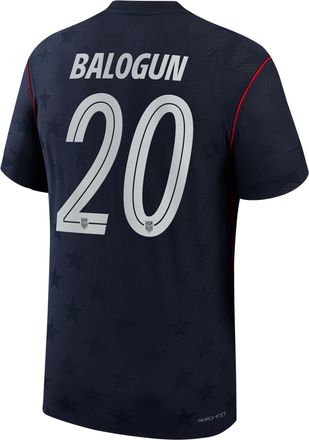 Nike Folarin Balogun USMNT 2026 Match Away Nike Mens Dri-FIT ADV Soccer Jersey in Blue | NN203943379-USM