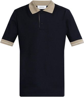 Ferragamo Cotton Polo - Heren - Polos - Blauw - S - Katoen - Tops