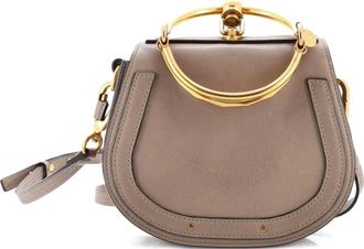 Chlo&eacute; Nile Leather Small crossbody bag - Toni neutri
