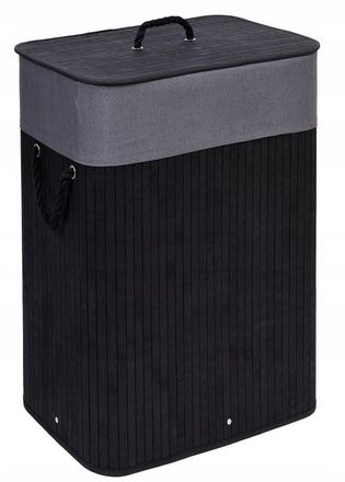 OEM Cesta Para Ropa Interior Para Ba&ntilde;o, Caja Negra Con Tapa Para Desv&aacute;n