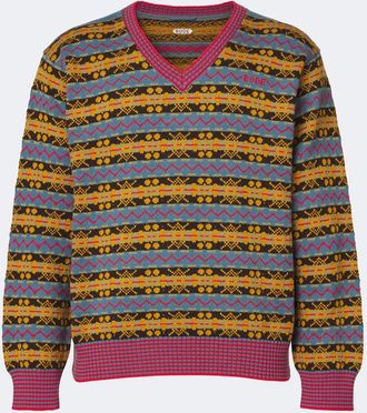 Bode Jersey Bracken de jacquard de algod&oacute;n