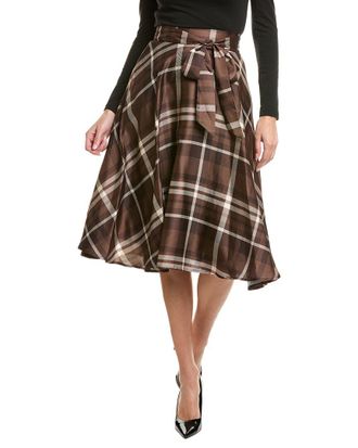 Tahari by ASL Scarf Twill Skirt