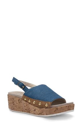 Ara Raelis Slingback Wedge in Blue at Nordstrom, Size 9.5-10Us