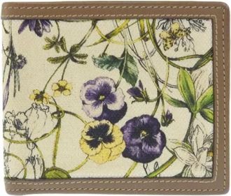 Gucci Pre-owned Canvas wallets - Dames - Vintage Accessoires - Bruin - ONE Size - Leer - Vintage