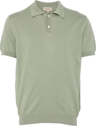 Woolrich Gebreide Polo - Heren - Polos - Groen - S - Katoen - Tops