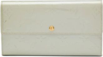 Louis Vuitton Portafoglio in pelle con monogramma goffrata - Grigio