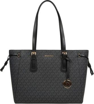 Michael Kors Bolso Tote Voyager Large con Logo Signature y Cierre Superior - Bags - Mujer - Negro - ONE SIZE