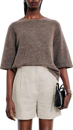 & Other Stories Crewneck Sweater in Mole Dark at Nordstrom, Size X-Small