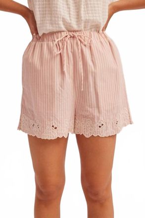 Hem & Thread Blakely Shorts In Pink