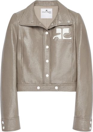 Courr&egrave;ges Vinyl Reedition Cropped Glossy Jacket