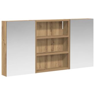 vidaXL Juego De Muebles De Ba&ntilde;o Con Estante 3 Pcs 100 X 10,5 X 50 Cm Vidaxl