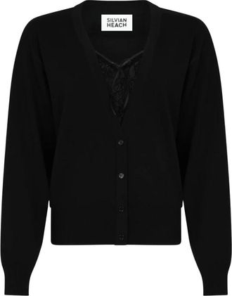 Silvian Heach Cardigan - Dames - Vesten - Zwart - XS - Wol - Truien & Vesten