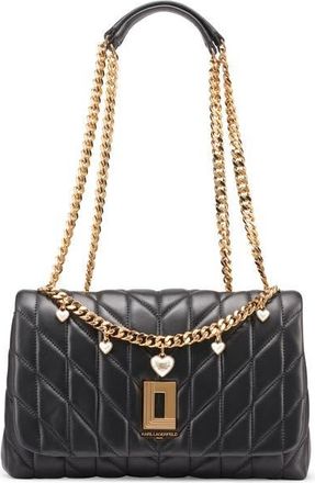 Karl Lagerfeld Lafayette Shoulder in Black/gold at Nordstrom