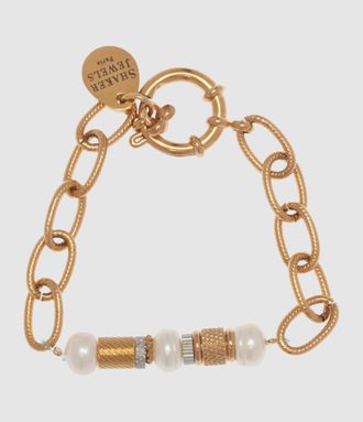 Shaker Jewels Bracelet Romia Dor&eacute; Nacre