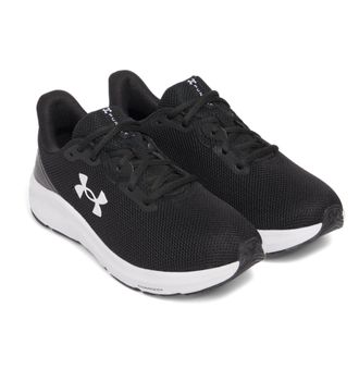 Under Armour Laufschuh UNDER ARMOUR UA W Charged Pursuit 4, Damen, Gr. 36,5, schwarz-weiss (schwarz, schwarz, wei&szlig;), Synthetik, Textil, Schuhe Laufschuh