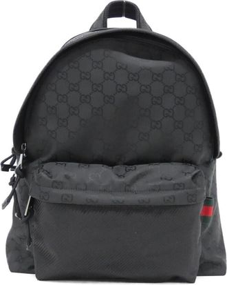 Gucci Black Nylon Backpack (Pre-Owned)