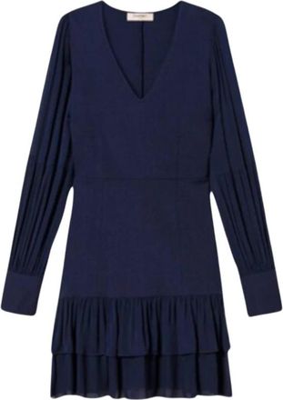 Twinset Blauwe jurkenset - Dames - Korte kleedjes - Blauw - S - Kleedjes