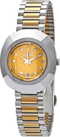 Rado Original Yellow Gold Dial Ladies Two Tone Watch R12307304