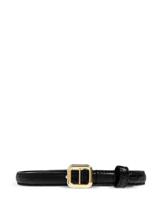 LI&Eacute; STUDIO Georgia Slim croc belt - Black