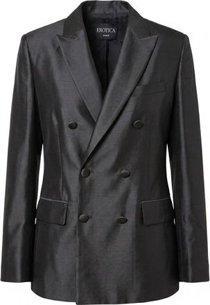 Dondup Double Breasted Shantung Blazer