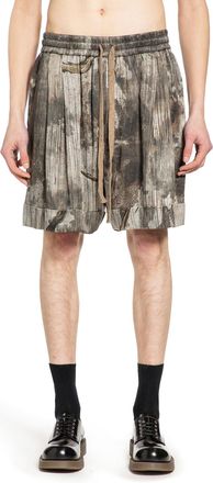 Ziggy Chen Digital Print Drawstring Shorts