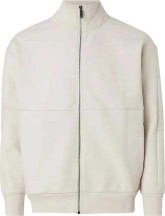 Calvin Klein Felpa - Heren - Vesten met rits - Beige - XL - Hoodies & sweatvesten