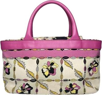 Emilio Pucci Pre-owned Handbag - Dames - Vintage Handtas - Veelkleurig - ONE Size - Leer - Vintage