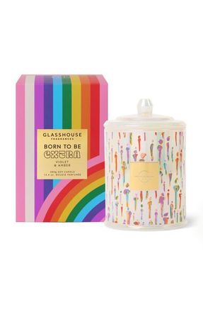 Glasshouse Fragrances Born to Be Extra Scented Soy Candle in Clear at Nordstrom, Size 13.4 Oz
