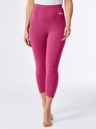 Feel Good Leggings FEEL GOOD, Damen, Gr. 40/42, Normalgr&ouml;ssen, pink (fuchsia), 95% Baumwolle, 5% Elasthan, unifarben, Hosen Leggings