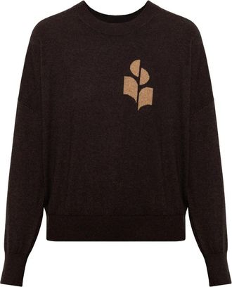 Isabel Marant Marisans Sweater - Dames - Ronde hals truien - Bruin - M - Katoen - Truien & Vesten
