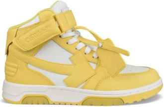 Off-white Out Of Office High-top Sneakers - Heren - Sneakers - Geel - 43 EU - Leer - Schoenen