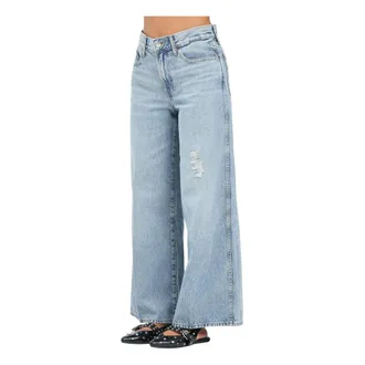 Calvin Klein Jeans Wide Leg Vintage Denim Jeans - female - Calvin Klein Jeans - Wide Jeans - Blue - W34 - Jeans