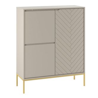 Petits Meubles Buf&eacute; alto 3 puertas paneles de melamina y mdf cachemira