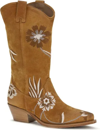 P.A.R.O.S.H. Womens Texan Boots Cammello Calf Leather Bos Taurus