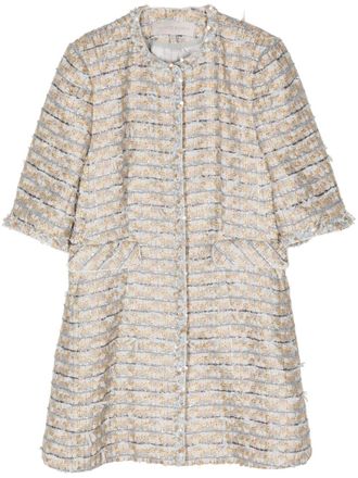 Shiatzy Chen Cappotto con profili decorati - Grigio