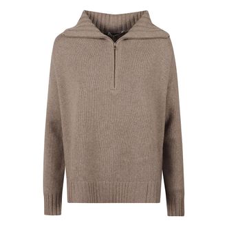 Max Mara Mxmcrasso - Dames - V-hals truien - Beige - M - Truien & Vesten