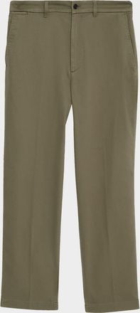 Dunhill Mens Cotton Twill Straight-Fit Chino Pants