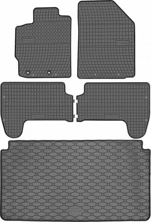 OEM Juego De Alfombrillas De Goma Para Coche Y Maletero Para Toyota Yaris Ii Hatchback (2005-2011)